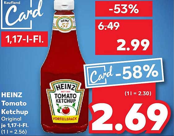 HEINZ Tomaten Ketchup Original - jetzt günstig zugreifen!