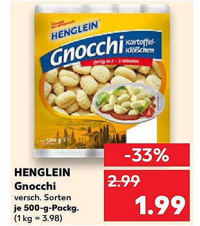 HENGLEIN Gnocchi - Verschiedene Sorten