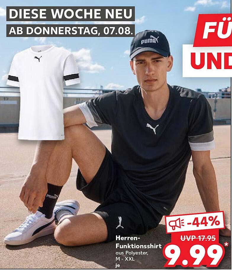 Herren-Funktionsshirt aus Polyester, M - XXL je