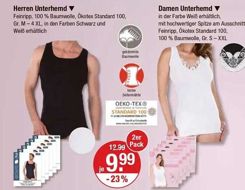 Herren Unterhemd 2er Pack