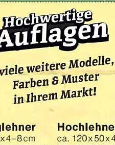 Hochwertige Auflagen für Gartenmöbel