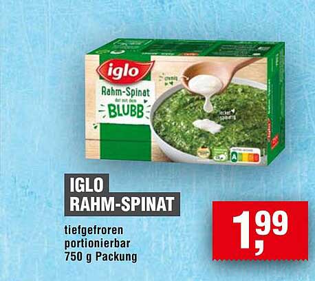 IGLO Rahm-Spinat 750 g Portionierbar