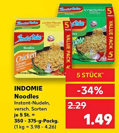 INDOMIE Instant-Nudeln - Jetzt besonders günstig!