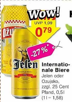 Internationale Biere – Jelen oder Ozujsko
