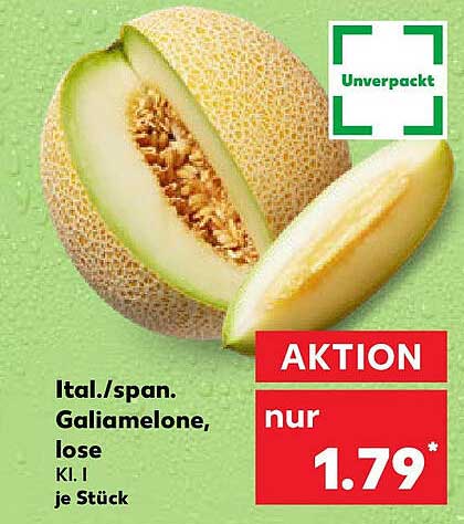 Ital./span. Galiamelone, lose, Kl. I je Stück