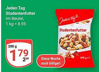 Jeden Tag Studentenfutter 200 g - jetzt nur 1,79 €