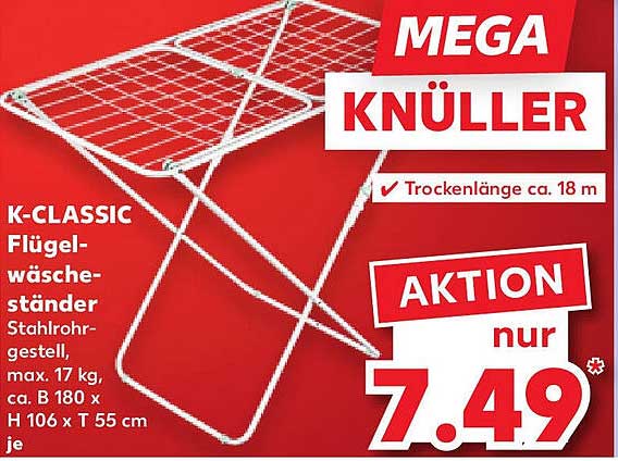 K-CLASSIC Flügelwäscheständer