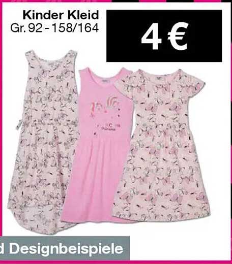 Kinder Kleid Gr. 92-158/164
