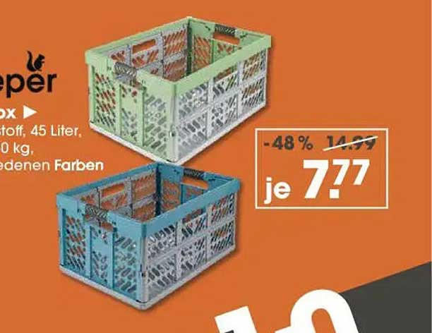 KISTE, 45 Liter, Kunststoff, in verschiedenen Farben