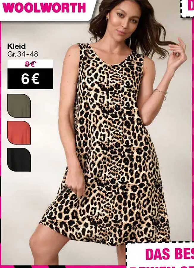 Kleid Gr. 34-48 in verschiedenen Farben