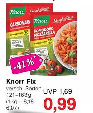 Knorr Fix - Verschiedene Sorten