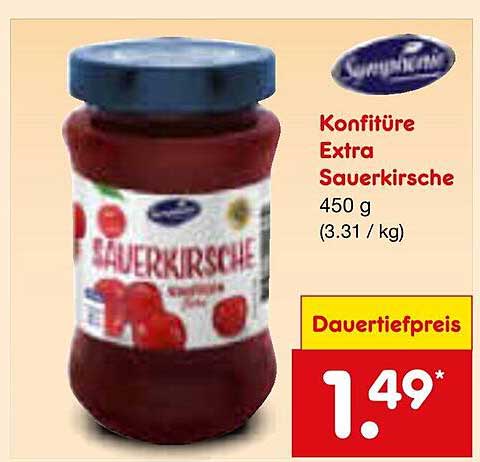 Konfitüre Extra Sauerkirsche 450 g