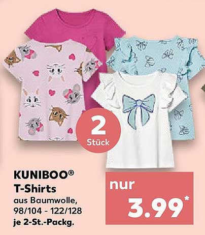 KUNIBOO® T-Shirts 2-Stück-Pack