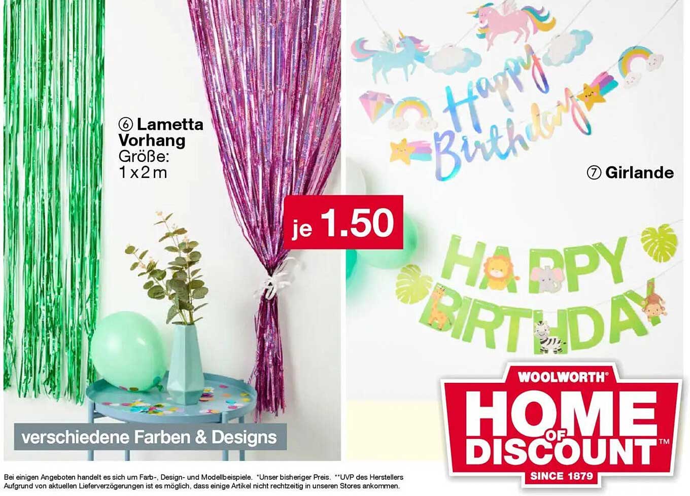Lametta Vorhang 1 x 2 m in verschiedenen Farben & Designs