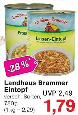 Landhaus Brammer Eintopf, 780g, verschiedene Sorten
