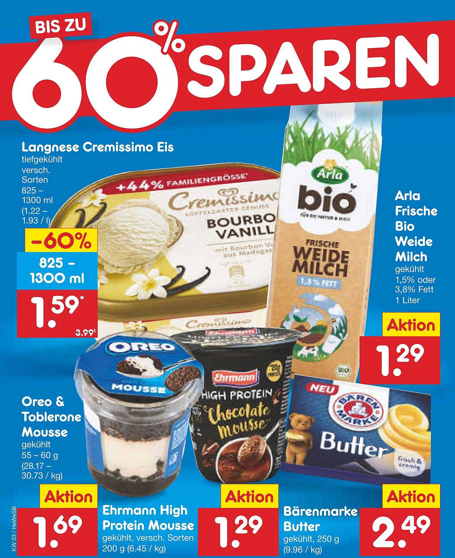 Langnese Cremissimo Eis - 825 – 1300 ml