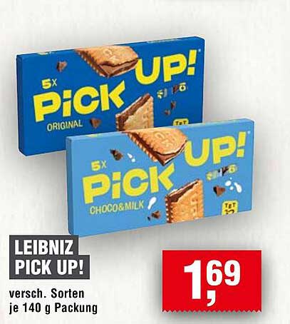 LEIBNIZ PICK UP! verschiedene Sorten je 140 g Packung
