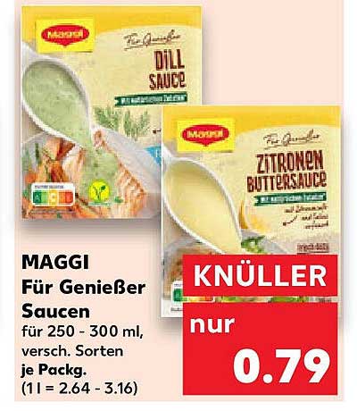 MAGGI Für Genießer Saucen für 250 - 300 ml, verschiedene Sorten