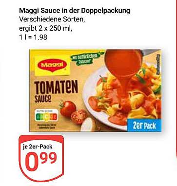 Maggi Sauce in der Doppelpackung