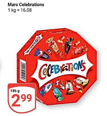 Mars Celebrations 186 g