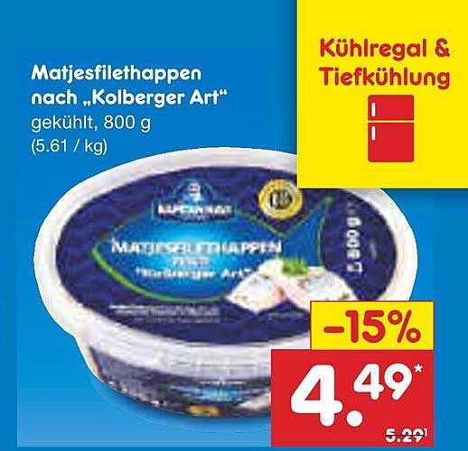 Matjesfilethappen nach 'Kolberger Art', 800 g (gekühlt)