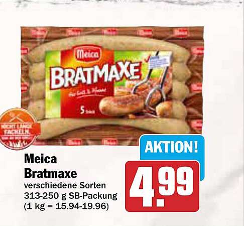 Meica Bratmaxe verschiedene Sorten 313-250 g SB-Packung