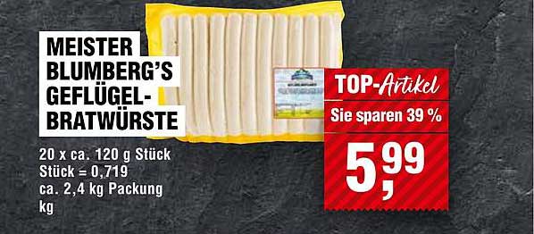Meister Blumberg's Geflügel-Bratwürste