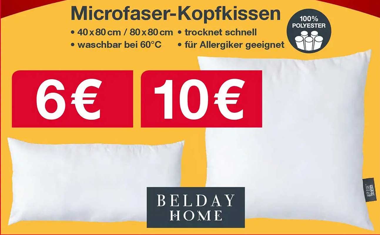 Microfaser-Kopfkissen