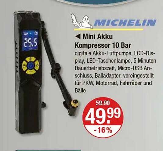 Mini Akku Kompressor 10 Bar