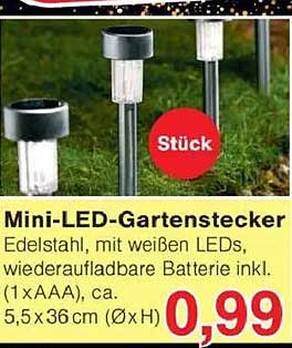 Mini-LED-Gartenstecker