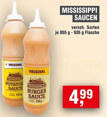 MISSISSIPPI SAUCEN - Verschiedene Sorten