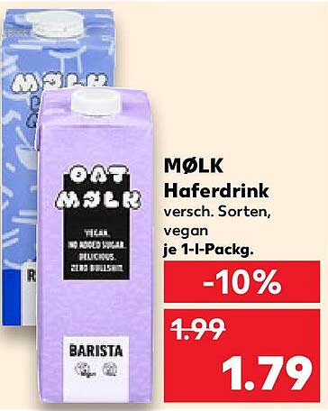 MØLK Haferdrink - vegan und vielseitig