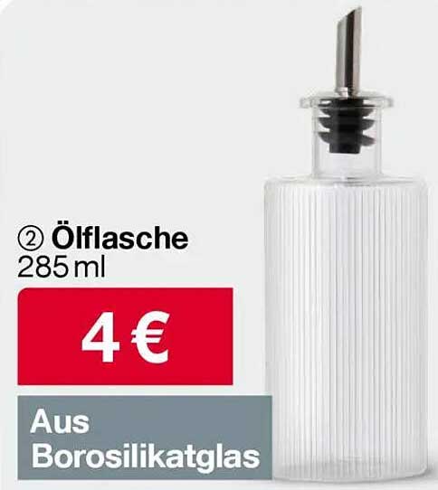 Ölflasche 285 ml aus Borosilikatglas