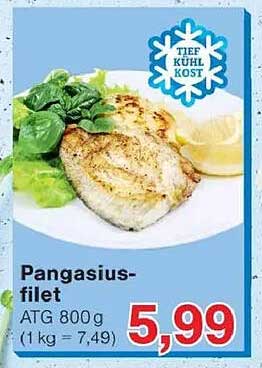 Pangasiusfilet 800 g (1 kg = 7,49)