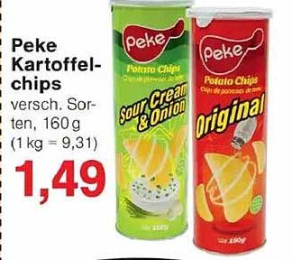 Peke Kartoffelchips, 160 g - Verschiedene Sorten