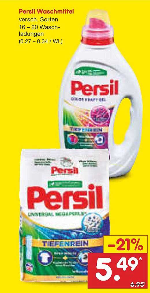 Persil Waschmittel - verschiedene Sorten