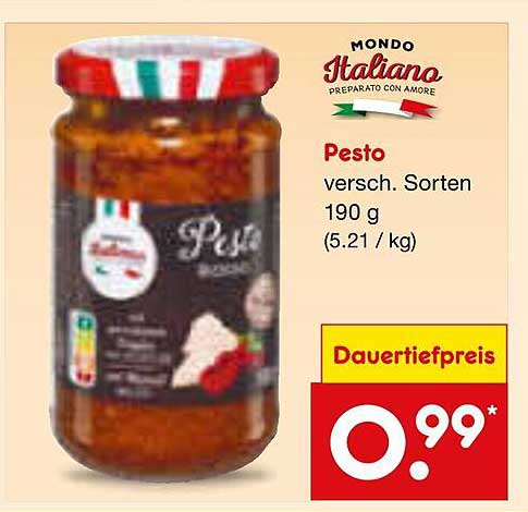 Pesto verschiedene Sorten 190 g