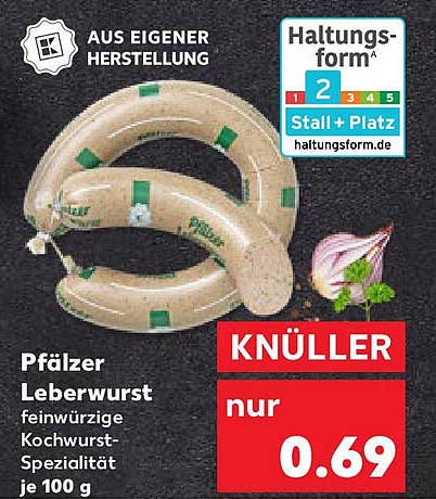 Pfälzer Leberwurst feine Kochwurst-Spezialität je 100 g