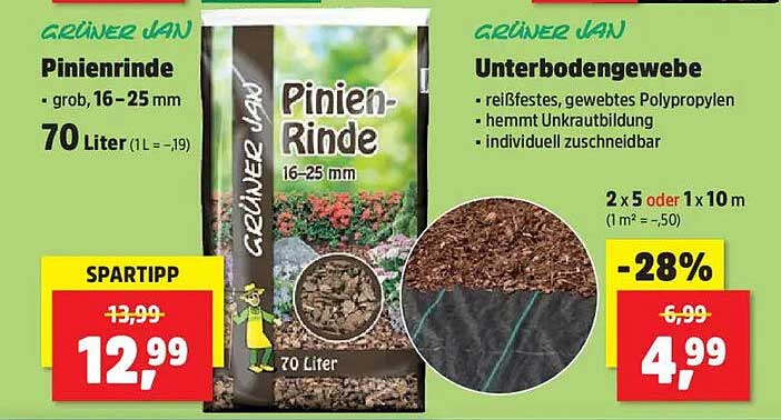 Pinienrinde 70 Liter - grob, 16–25 mm