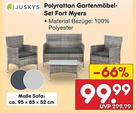 Poly-Rattan Gartenmöbel-Set Fort Myers