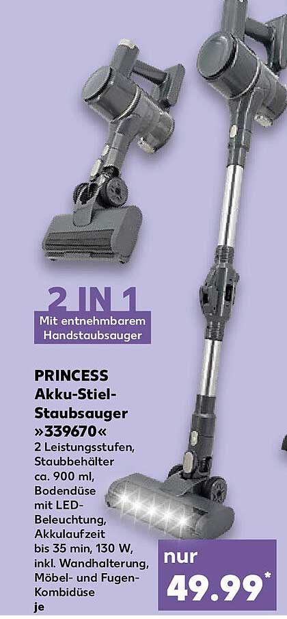 PRINCESS Akku-Stiel-Staubsauger »339670«