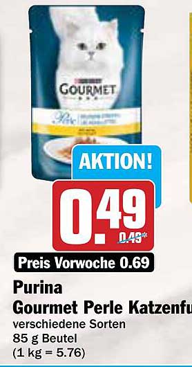 Purina Gourmet Perle Katzenfutter verschiedene Sorten 85 g Beutel