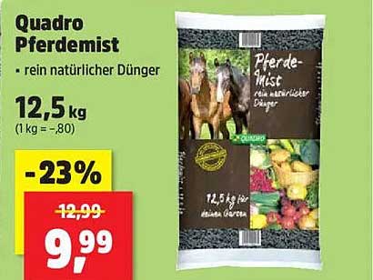 Quadro Pferdemist - rein natürlicher Dünger