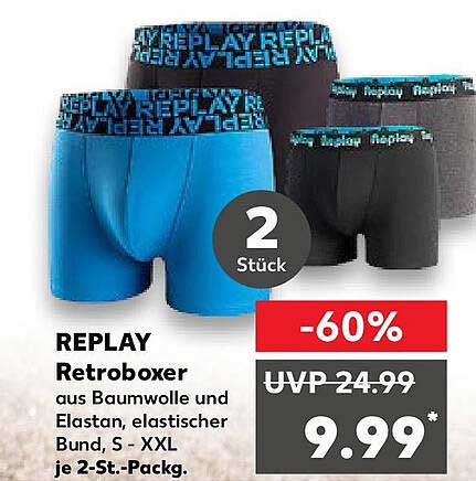 REPLAY Retrobxcker - 2 Stück zum Vorteilspreis