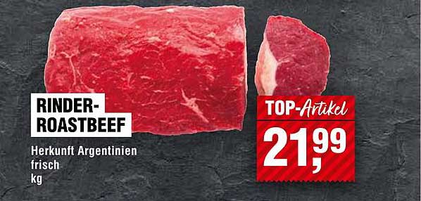 Rinder-Roastbeef Herkunft Argentinien frisch