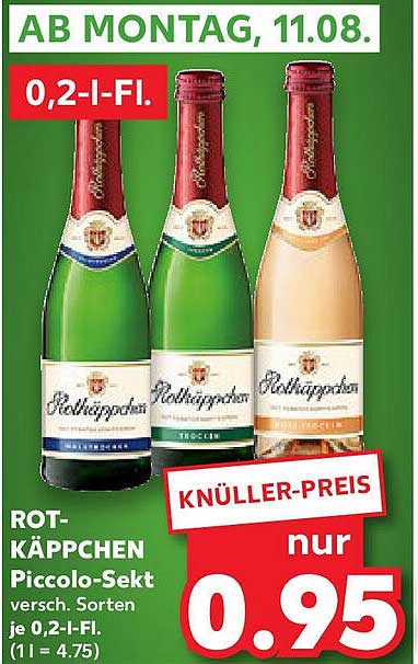 ROT-KÄPPCHEN Piccolo-Sekt 0,2 l