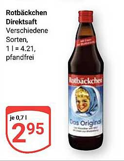 Rotbäckchen Direktsaft, verschiedene Sorten, 0,7 l