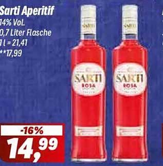 Sarti Aperitif 0,7 Liter Flasche