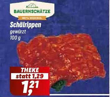 Schälrippen gewürzt 100 g