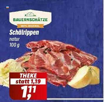 Schälrippen natur 100 g